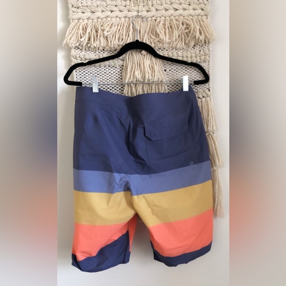 NWT Patagonia Mens Hydropeak Boardshorts 21” in The Point: Current Blue 33 Waist - Picture 5 of 6